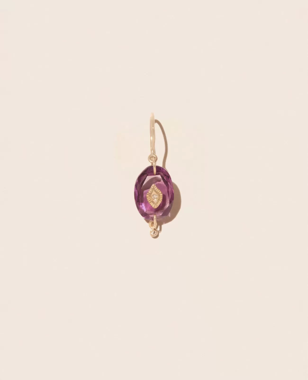 Discount Souad Amethyste Violet Boucles D'Oreilles